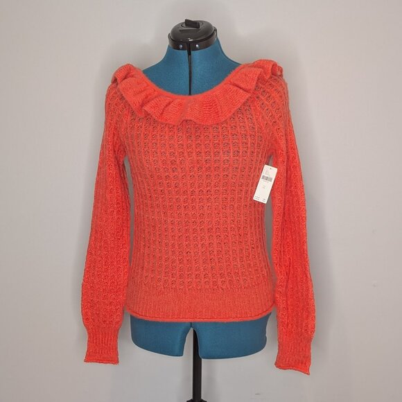 Anthropologie orange-pinkish Sweater, Size XS (NWT) - Picture 1 of 4